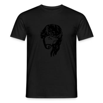 Jésus Christ - T-shirt homme - noir - Devant - AI Model Male 178 light (178cm)