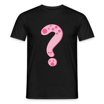 Question mark - Men's T-Shirt - black - Front - AI Model Male 178 light (178cm)