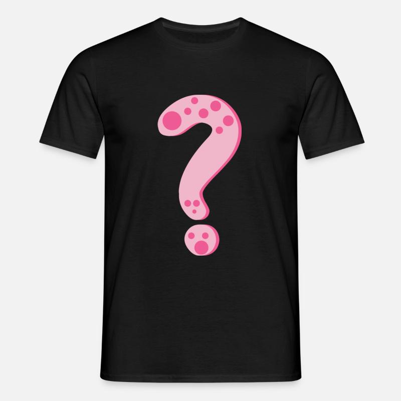 Fragezeichen - Männer T-Shirt - Schwarz