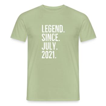 Legend Since July 2021 - Men's T-Shirt - sage - Front - AI Model Male 178 light (178cm)