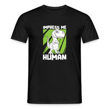 T-Rex Tyrannosaurus Rex - T-shirt homme - noir - Devant - AI Model Male 178 light (178cm)