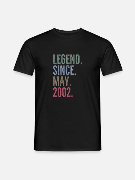 Legend Since May 2002 - Men's T-Shirt - black