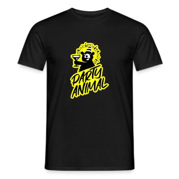 Party!!! - Männer T-Shirt - Schwarz - Vorne - AI Model Male 178 light (178cm)