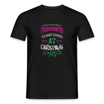 Dinosaurs Computer Bodybuilder Dinosaur Tshirt - Men's T-Shirt - black - Front - AI Model Male 178 light (178cm)