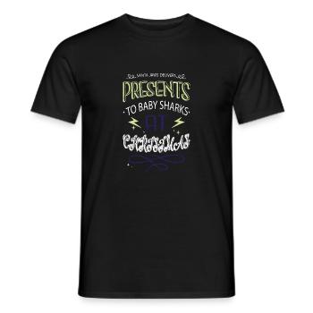 birthday present idea bodybuilding awesome - Men's T-Shirt - black - Front - AI Model Male 178 light (178cm)