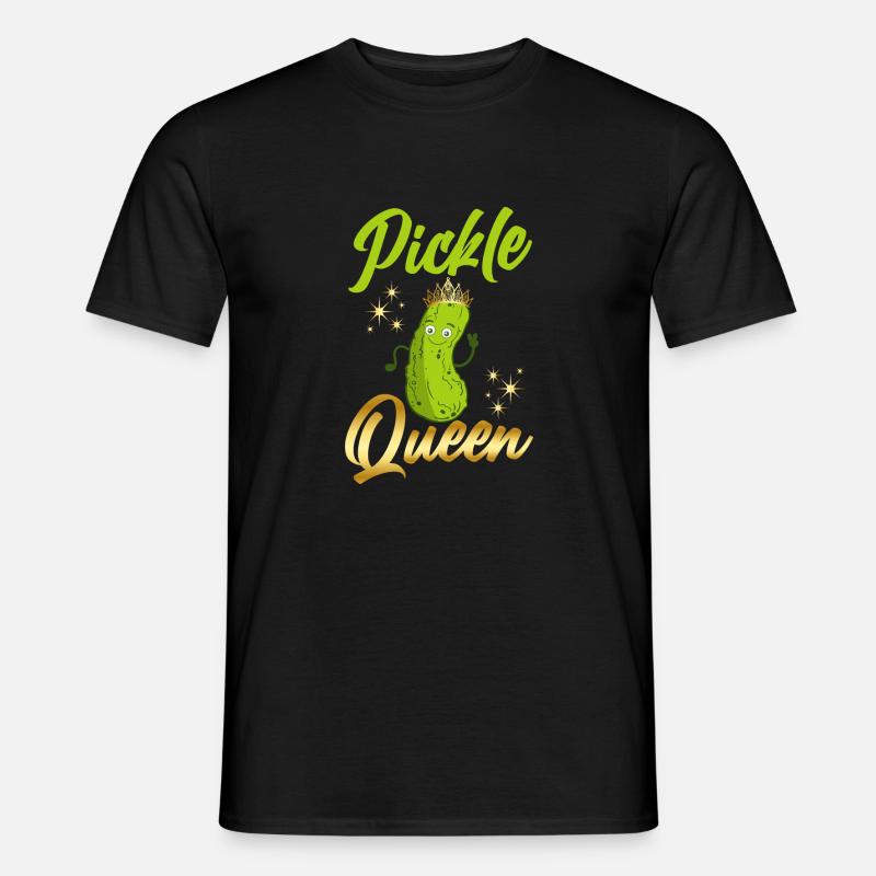 Pickle Queen Cucumber Pickles - Männer T-Shirt - Schwarz