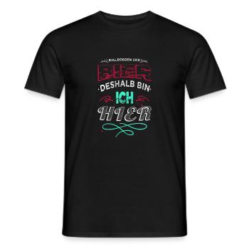 tier geburtstagsgeschenkidee witzig geek haustier - Männer T-Shirt - Schwarz - Vorne - AI Model Male 178 light (178cm)