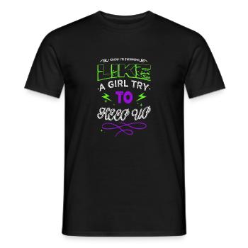 mer baignade papa t-shirts piscine t-shirts apnée - T-shirt homme - noir - Devant - AI Model Male 178 light (178cm)