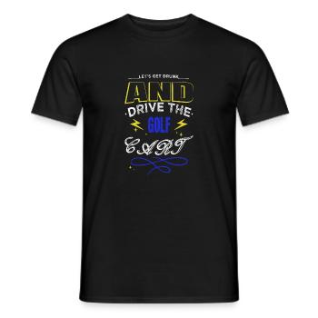 golf club quote golfduvet golfgirl golfcoach - Männer T-Shirt - Schwarz - Vorne - AI Model Male 178 light (178cm)