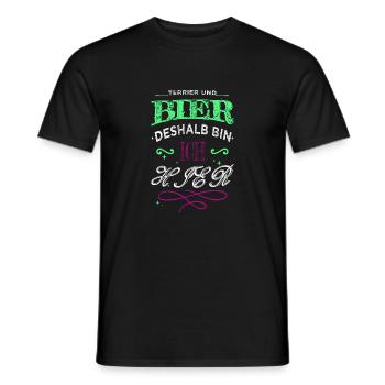 geburtstagsgeschenk lustige tshirts - Männer T-Shirt - Schwarz - Vorne - AI Model Male 178 light (178cm)
