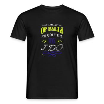 cadeau d’anniversaire génial christiangolf anniversaire - T-shirt homme - noir - Devant - AI Model Male 178 light (178cm)