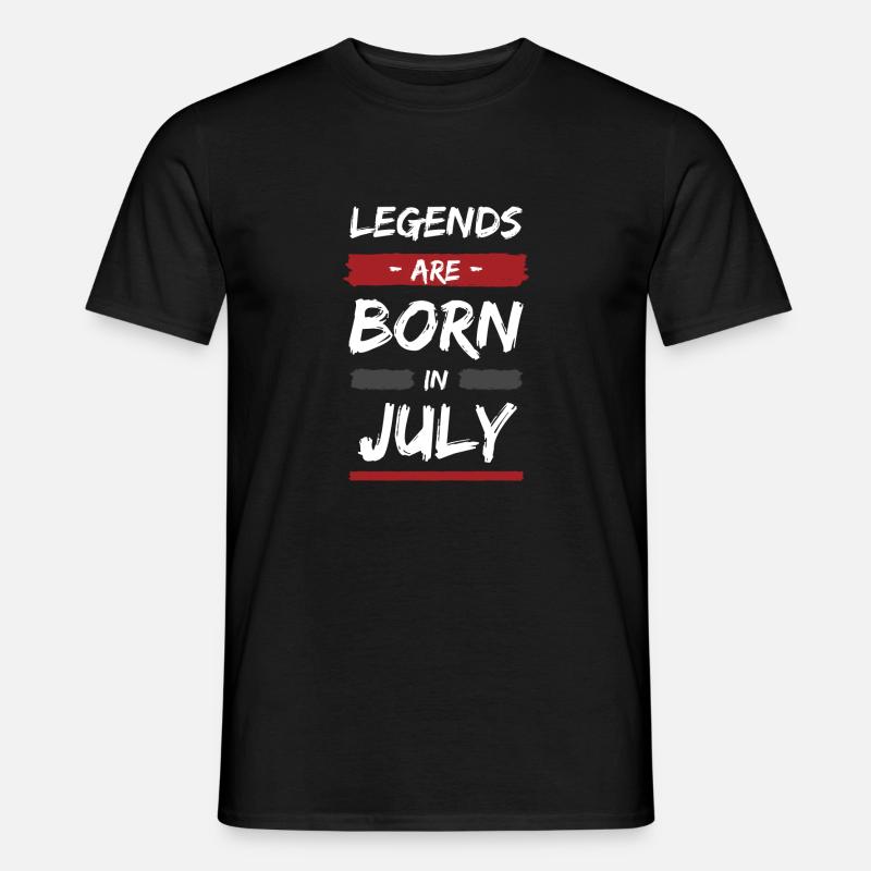 Legenden wurden Geboren - Männer T-Shirt - Schwarz