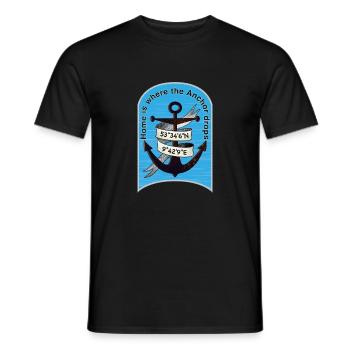Anchor drops - Männer T-Shirt - Schwarz - Vorne - AI Model Male 178 light (178cm)