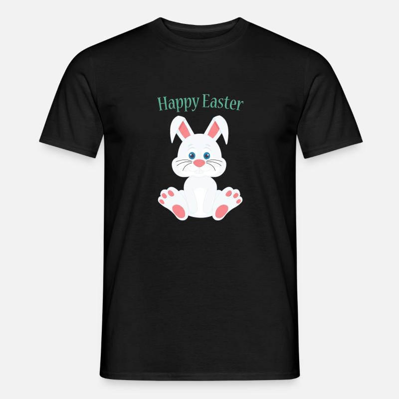 Cute easter bunny - Men's T-Shirt - black