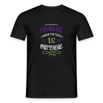 birthday present idea alien ufo alien lovers - Men's T-Shirt - black - Front - AI Model Male 178 light (178cm)