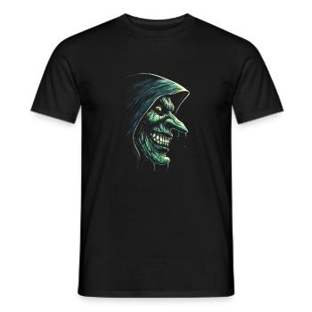 Halloween-Hexe - Männer T-Shirt - Schwarz - Vorne - AI Model Male 178 light (178cm)