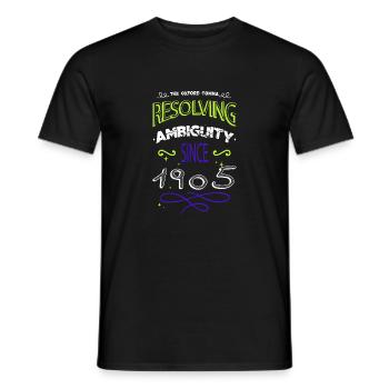 anniversaire cadeau idée rédacteur humour cadeau fun - T-shirt homme - noir - Devant - AI Model Male 178 light (178cm)