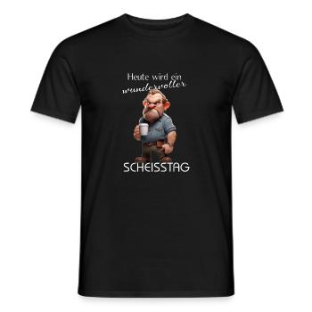Wundervoller Scheisstag Mann - Männer T-Shirt - Schwarz - Vorne - AI Model Male 178 light (178cm)