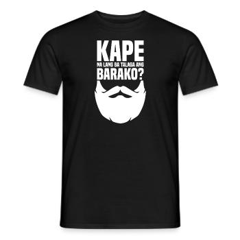 Kape Barako Kaffeedesign für stolze Pinoys - Männer T-Shirt - Schwarz - Vorne - AI Model Male 178 light (178cm)