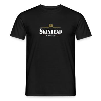 Working Class Skinhead Oi! Antiracist Bootboys My - Männer T-Shirt - Schwarz - Vorne - AI Model Male 178 light (178cm)