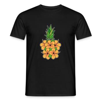 Ananas - Männer T-Shirt - Schwarz - Vorne - AI Model Male 178 light (178cm)