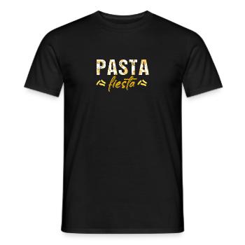 Pasta Nudeln Spaghetti Sprüche - Männer T-Shirt - Schwarz - Vorne - AI Model Male 178 light (178cm)
