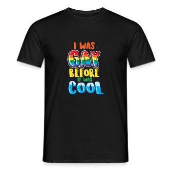 Gay Pride Gay Lesbienne LGBT LGBTQ cadeau - T-shirt homme - noir - Devant - AI Model Male 178 light (178cm)