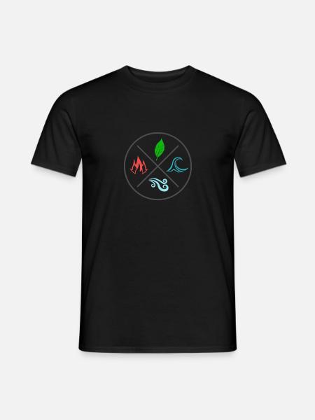 The 4 elements - Men's T-Shirt - black