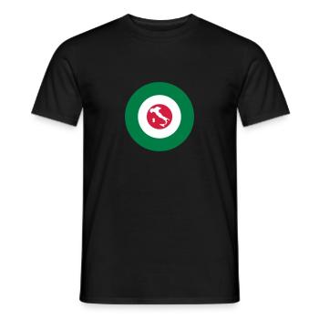 Italia Target Stiefel - Männer T-Shirt - Schwarz - Vorne - AI Model Male 178 light (178cm)