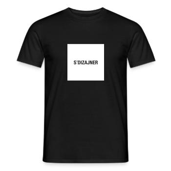 S'DIZAJNER - Männer T-Shirt - Schwarz - Vorne - AI Model Male 178 light (178cm)