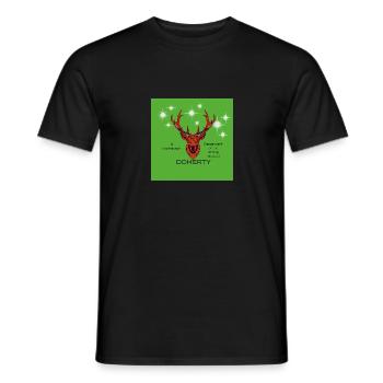 Doherty - Männer T-Shirt - Schwarz - Vorne - AI Model Male 178 light (178cm)