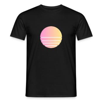 Sunset - Männer T-Shirt - Schwarz - Vorne - AI Model Male 178 light (178cm)