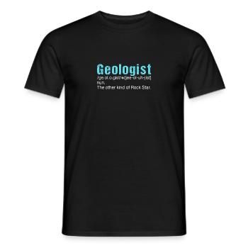 Gology Gologist Felsen Vintage Mineralien Sprüche - Männer T-Shirt - Schwarz - Vorne - AI Model Male 178 light (178cm)