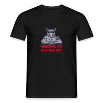 Musculation Musculation Renforcement musculaire Perte de graisse sans limite - T-shirt homme - noir - Devant - AI Model Male 178 light (178cm)