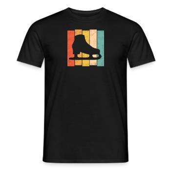 Schlittschuh - Männer T-Shirt - Schwarz - Vorne - AI Model Male 178 light (178cm)