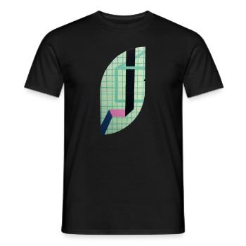 Unknown form - Men's T-Shirt - black - Front - AI Model Male 178 light (178cm)