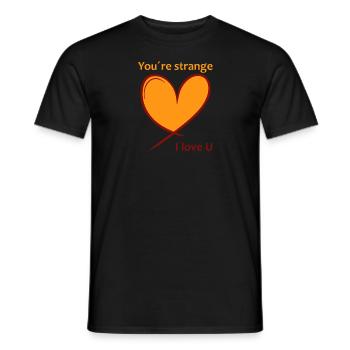 Unique and beloved - Men's T-Shirt - black - Front - AI Model Male 178 light (178cm)