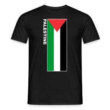 Palestine Drapeau Palestinien T-Shirt - T-shirt homme - noir - Devant - AI Model Male 178 light (178cm)