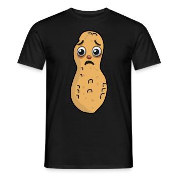 Erdnuss Erdnüsse Nuss Kind Kinder Nüsse - Männer T-Shirt - Schwarz - Vorne - AI Model Male 178 light (178cm)