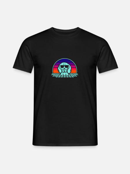BEAGLE - Männer T-Shirt - Schwarz