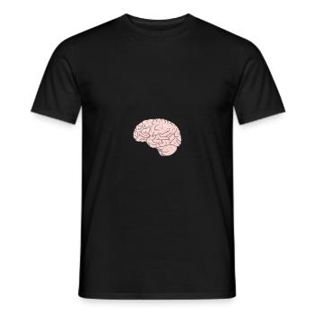 Cerveau - T-shirt homme - noir - Devant - AI Model Male 178 light (178cm)