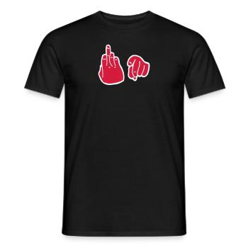 Fuck You - Men's T-Shirt - black - Front - AI Model Male 178 light (178cm)