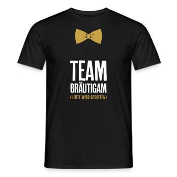 Team Bräutigam - Männer T-Shirt - Schwarz - Vorne - AI Model Male 178 light (178cm)