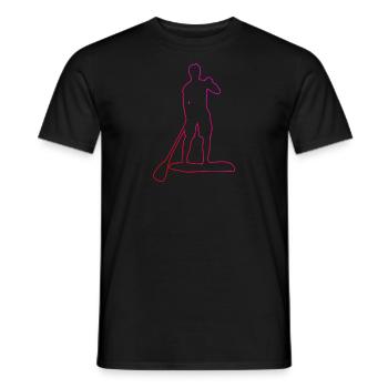 Stand up Paddle Paddle Femme - T-shirt homme - noir - Devant - AI Model Male 178 light (178cm)