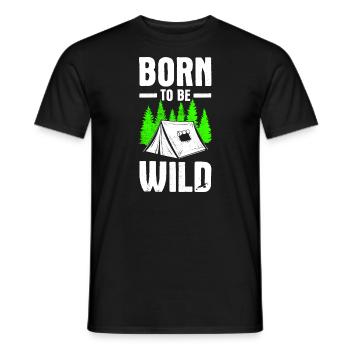 Born to be Wld - Männer T-Shirt - Schwarz - Vorne - AI Model Male 178 light (178cm)