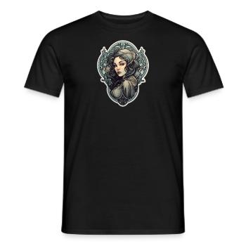 Goth Fille Gothique Mystique Moyen Âge - T-shirt homme - noir - Devant - AI Model Male 178 light (178cm)