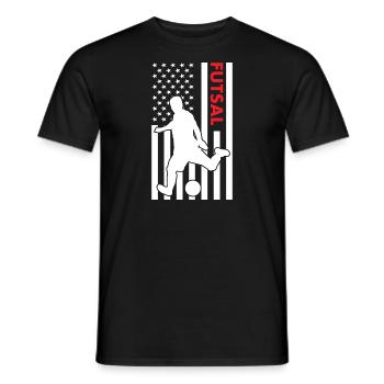 Sport Us Flag Futsal - Männer T-Shirt - Schwarz - Vorne - AI Model Male 178 light (178cm)