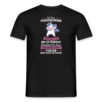 Krankenhaus Pflegefachfrau Pflegerin Geschenk - Männer T-Shirt - Schwarz - Vorne - AI Model Male 178 light (178cm)
