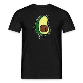 avocado - Men's T-Shirt - black - Front - AI Model Male 178 light (178cm)