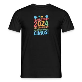 Eltern Schulkind Grundschule Erste Klasse Einschul - Männer T-Shirt - Schwarz - Vorne - AI Model Male 178 light (178cm)